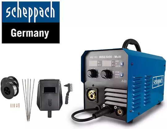 Scheppach Ηλεκτροκόλληση Inverter MIG / TIG / MAG με Μέγιστο Ρεύμα Συγκόλλησης 140A