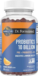Garden Of Life Dr Formulated Probiotics 10 Billion 60 желирани бонбони Портокал Garden Of Life Dr Formulated Probiotics 10 Billion 60 желирани бонбони Портокал
