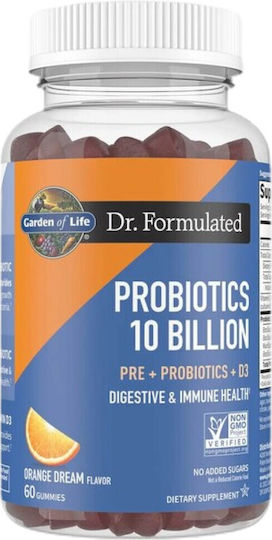 Garden Of Life Dr Formulated Probiotics 10 Billion Пробиотици 60 желирани бонбони Портокал