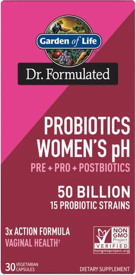 Garden Of Life Probiotics Women's Ph 50 Billion Пробиотици 30 вегетариански капсули