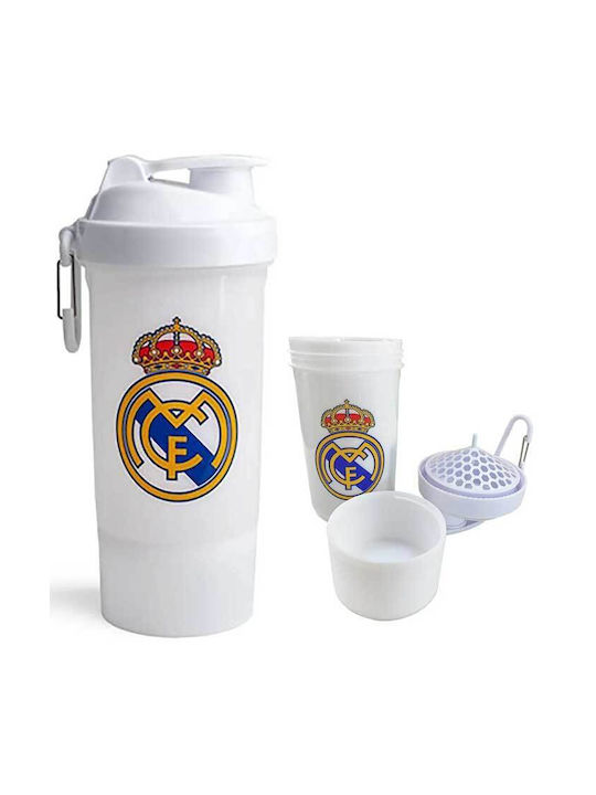SmartShake Shaker Proteine 800ml Plastic Alb
