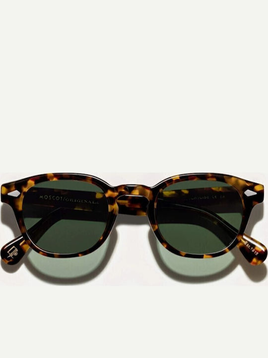 mocotです。 Moscot Lemtosh Unisex Ochelari de soare cu Maro Tortoise Cadru și
