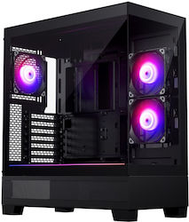 Phanteks XT Midi Tower Computer Case with Window Panel and RGB Lighting Black