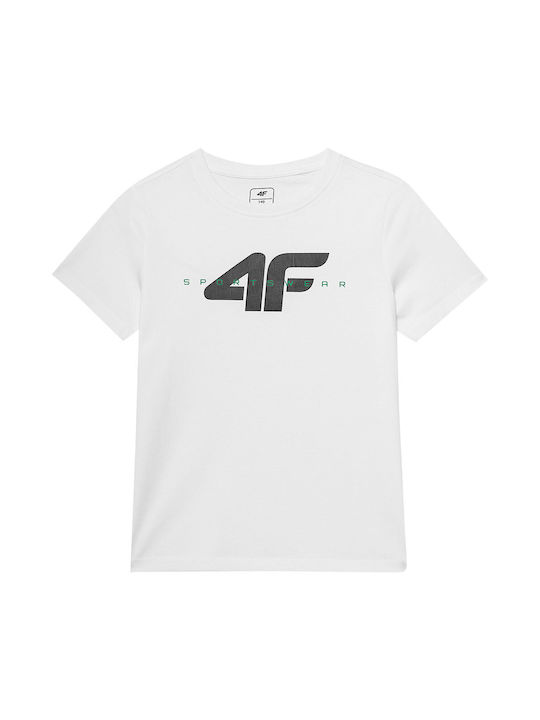 4F Παιδικό T-shirt Λευκο