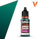 Acrylicos Vallejo Model Making Paint in Turquoise color 18ml