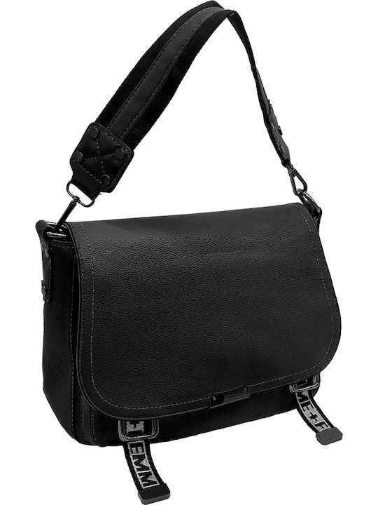 Gift-Me Leder Damen Tasche Schulter Schwarz