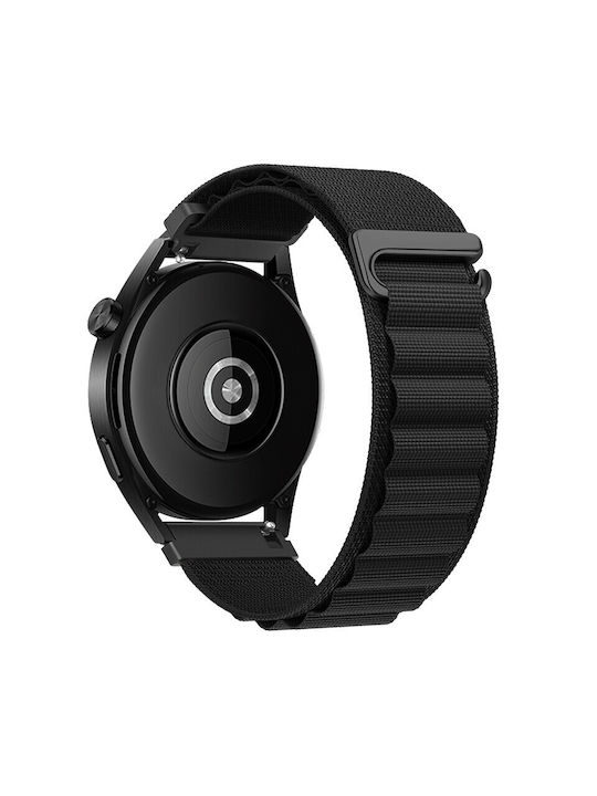 Каишка за часовник Hoco Wh05 Climbing Series Nylon за Samsung Huawei Xiaomi Vivo Oppo и 20mm Универсална Черна