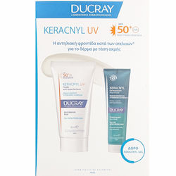 Ducray Promo Keracnyl Uv Anti-blemish Face Fluid Spf50+, 50ml & Gift Foaming Gel Face - Body 100ml