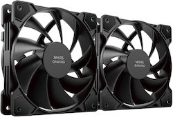 Mars Gaming MFPROX2 Case Fan 120mm 2 Pieces Mars Gaming MFPROX2 Case Fan 120mm 2 Pieces