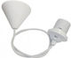 Vito Socket Extension for Socket E27 in White color Set 1pcs 7300200