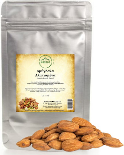 Nostos Pure Αμύγδαλα Ψημένα Ψίχα με Αλάτι 250gr