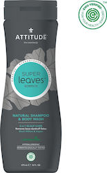 Attitude Attitude, Men, Shampoo And Body Wash 2 In 1, Scalp Care Men, 473 Ml