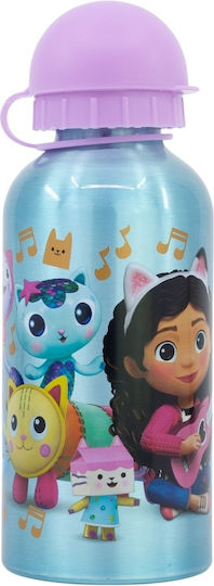 Stor Kinder Trinkflasche Set aus Aluminium Gabby Gabbys 400ml