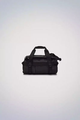 Rains Duffel Bag Σακ Βουαγιάζ Μαύρο Υφασμάτινο