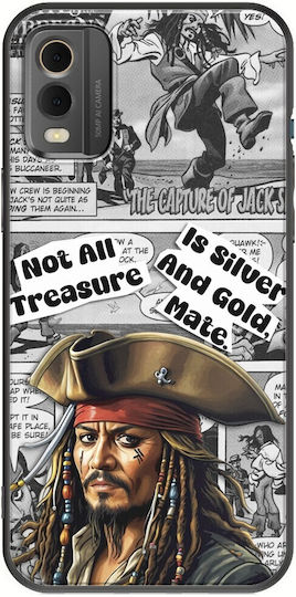 Quotes Jack Sparrow Umschlag Rückseite Silikon Mehrfarbig (Nokia C32)