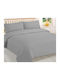MayHome Bettwäsche-Set Halb-Doppel 180x240cm. Gray 3Stück