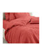 MayHome Sheet Sets Double 200x240cm. Monochrome Peach 4pcs