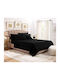 MayHome Sheet Sets Double 200x240cm. Black 4pcs