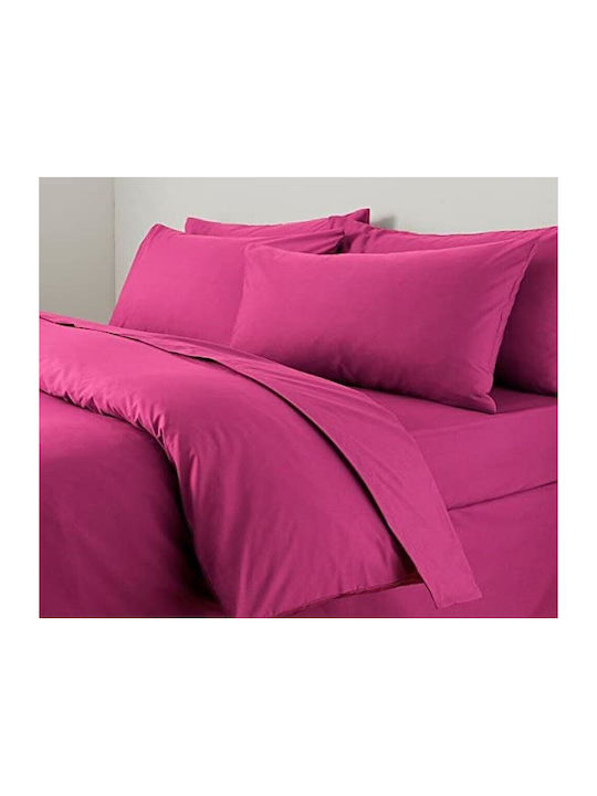 MayHome Bettdecken-Set Einzelbett 160x240cm Fuchsia 2Stück 350 GSMGsm