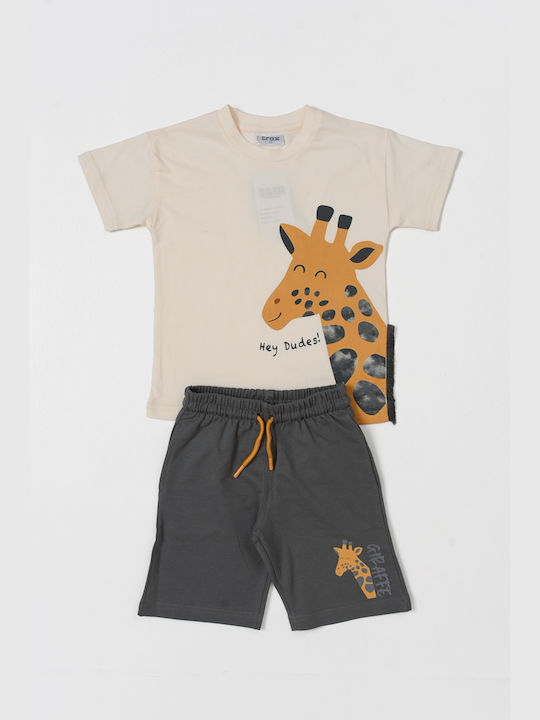 Trax Kids Set with Shorts Summer 2pcs Giraffe