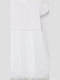 Girls Dress Short Sleeve Tulle White