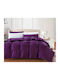 MayHome Set Coverlet Single Cotton Purple 160x240cm 2pcs