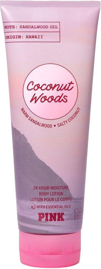 Victoria's Secret Loțiune de Corp Hidratantă Pink 24 de Ore Lemn de Cocos pentru Toate Tipurile de Piele 236ml