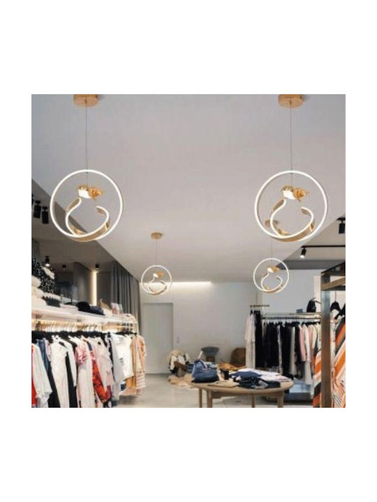 Universo Illuminazione Pendant Light Gold with Crystals