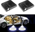 Door LED 2pcs With Logo Fiat Car Door Projectors with Logo Fiat