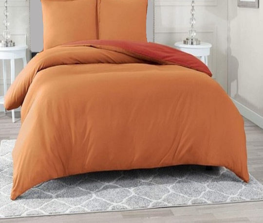 MayHome Σετ Μαξιλαροθήκες με Φάσα Πορτοκαλί 50x70εκ.