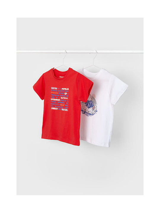 Mayoral Σετ Παιδικά T-shirts Πορτοκαλί