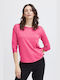 Fransa Women's Long Sleeve Sweater Pink