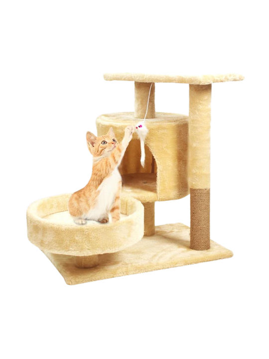 Cat Scratching Post Cat Trees Beige 50x30x53cm.