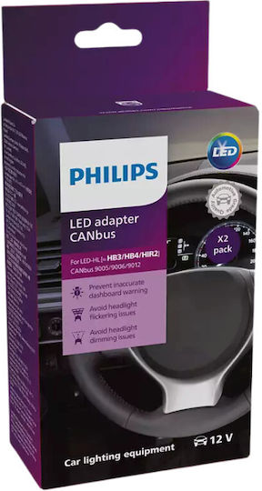 Philips Отменители на Предупреждения за Кола CAN Bus за Лампа HB3 / HB4 12V 2 Броя