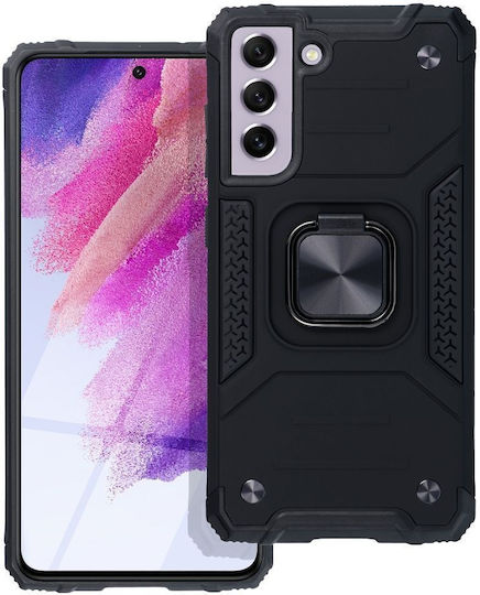 Nitro Задна корица Силикон / Пластмаса Магнитен Черен (Samsung A55 5G)