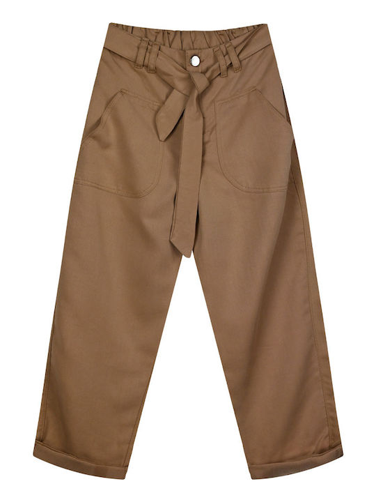 Energiers Kids' Fabric Pants Mocha