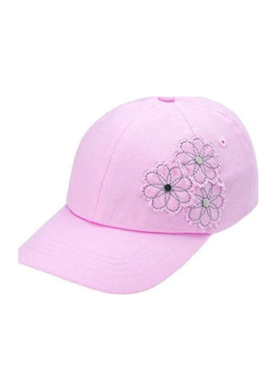 Mayoral Kids' Jockey Fabric Hat Pink