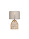 Viokef Table Lamp for Socket E27 with Beige Shade and Base