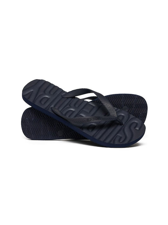 Superdry Vintage Vegan Herren-Flip-Flops Blau