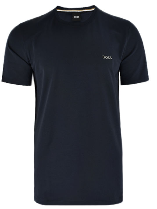 Hugo Boss Bluza Bărbătească cu Mânecă Scurtă BLUE