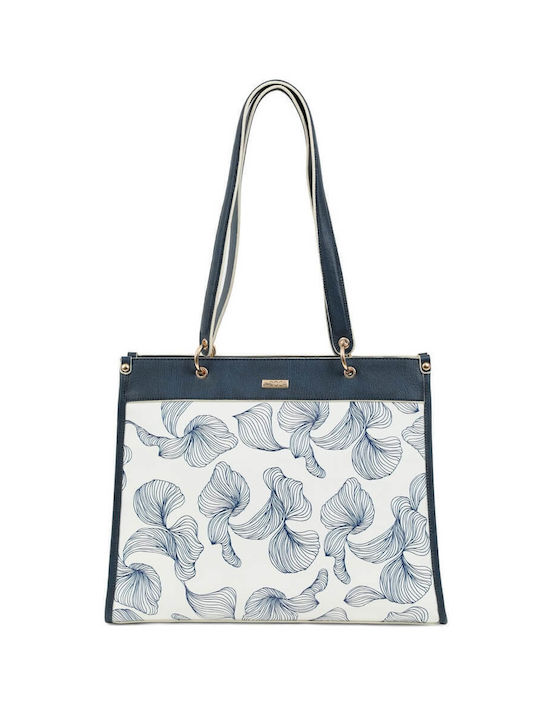 Doca Damen Tasche Schulter Blau