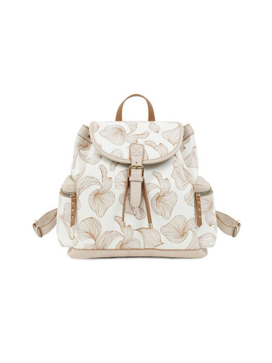 Doca Damen Tasche Rucksack Beige