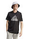 Adidas Badge T-shirt Bărbătesc cu Mânecă Scurtă Negru