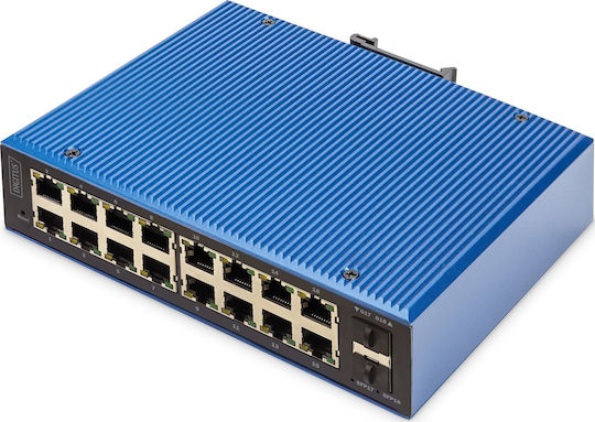 Digitus DN-651158 Managed L2 Switch με 16 Θύρες Gigabit (1Gbps) Ethernet και 2 SFP Θύρες