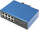 Digitus Unmanaged L2 PoE Switch with 8 Gigabit (1Gbps) Ethernet Ports and 2 SFP Ports