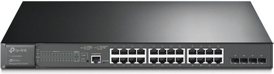TP-LINK TL-SG3428MP Managed L2 PoE+ Switch with 24 Gigabit (1Gbps) Ethernet Ports and 4 SFP Ports