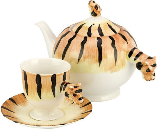 WM Collection Σετ Τσαγιού από Πορσελάνη 1350ml 9τμχ