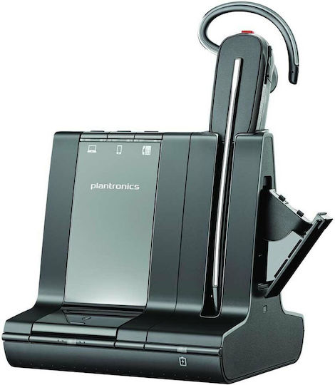 Poly Savi 8245 UC M USB-A Безжични На ушите Мултимедийни слушалки с микрофон в Черен цвят