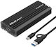 Qoltec Case for Hard Drive M.2 SATA III with Connection SATA Type-C