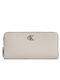 Minimal Monogram Large Women's Wallet Classic with RFID Gray